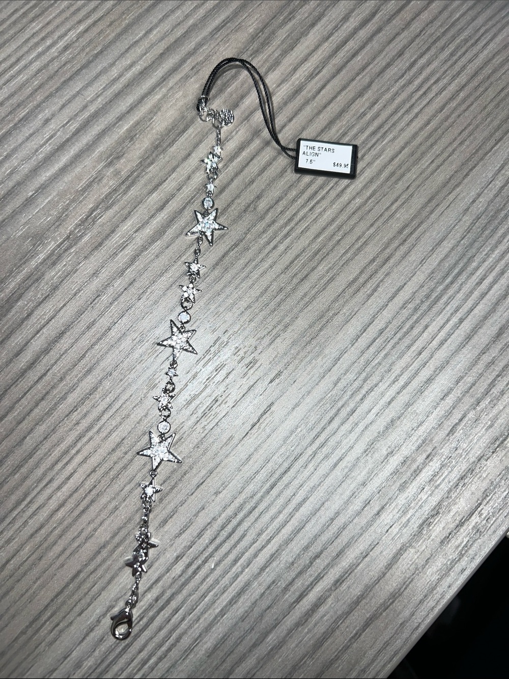 Silver star  Charm Bracelet - Women Accessories